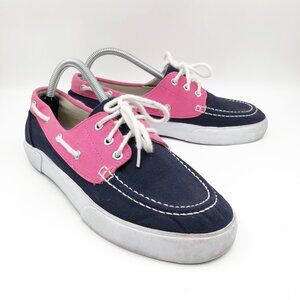 POLO RALPH LAUREN Lilia Pink Blue Boat Shoes Womens 9.5